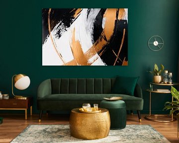 Creatief goud, zwart-wit fotospel van Poster Art Shop