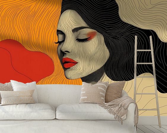 Example of the artwork in a room