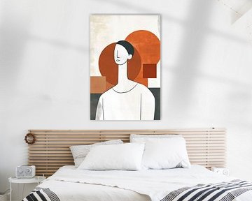 Minimalist figure with geometric shapes by Poster Art Shop
