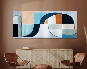 Modern geometry in soft colours by Poster Art Shop