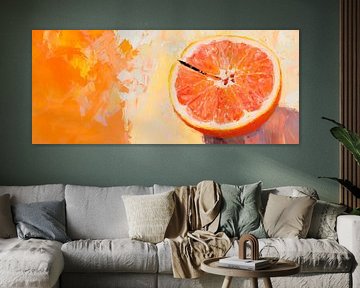 Saftige Grapefruit in leuchtenden Farben von Poster Art Shop