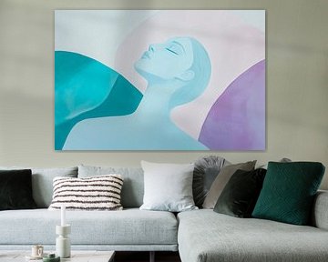 Gentle beauty in pastel colours - Minimalist by Poster Art Shop