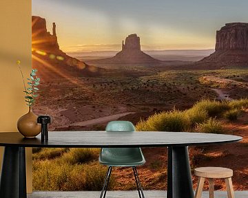 Sonnenaufgang Monument Valley von Edwin Mooijaart