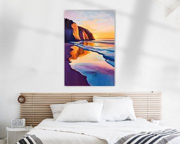 Sonnenuntergang am Meer – Farbharmonie von Poster Art Shop