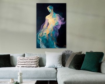 Transparent shape in soft colours by Poster Art Shop