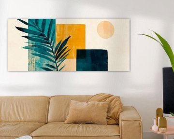 Tropische Vibes mit geometrischen Formen von Poster Art Shop