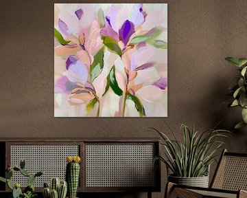 Kleurrijke Bloesems in Lenteharmonie van Color Square