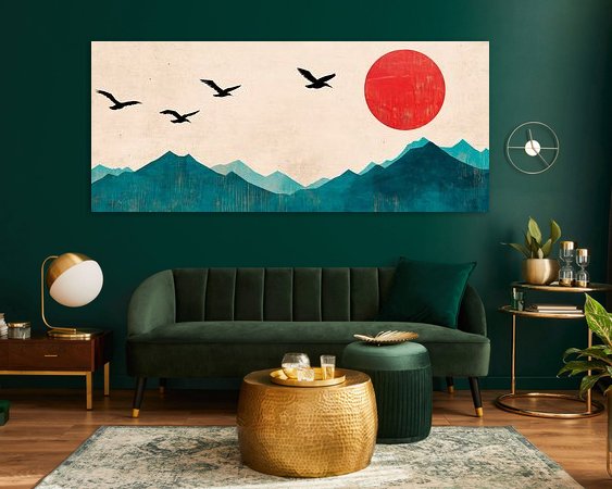 Example of the artwork in a room