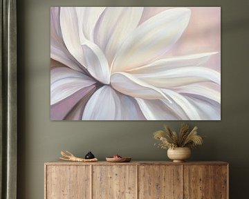 White floral splendour - delicate elegance by Poster Art Shop