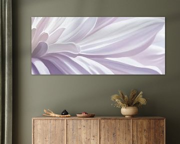 Delicate petals in white - close-up by Poster Art Shop