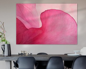 Delicate rozenbloesem in zachte tinten roze van Poster Art Shop