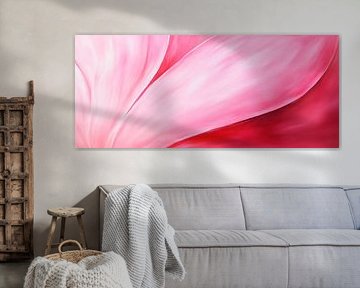 Delicate petals in soft shades of pink by Poster Art Shop