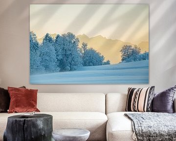 winterlicher Blick auf den Wendelstein