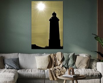 Avondsfeer bij de vuurtoren - Zweden van Peter Bergmann