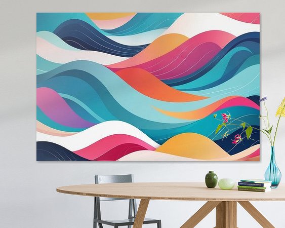 Example of the artwork in a room