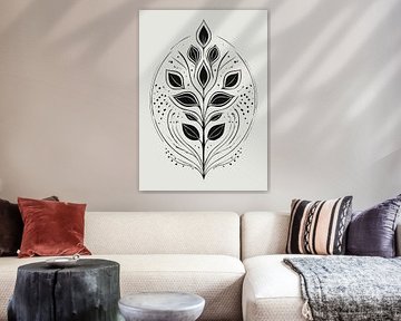 Minimalistische kunst bloem