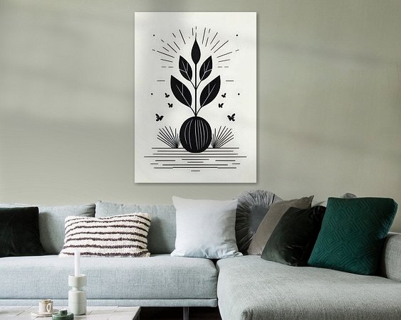Example of the artwork in a room