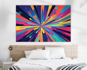 abstract background aurora rainbow by hisam colours