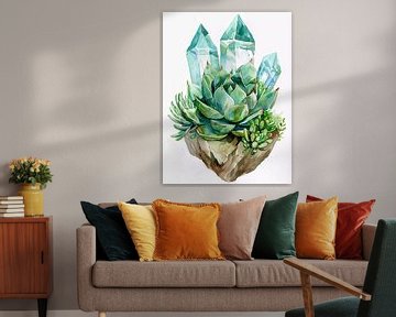Kristallen vetplant van haroulita