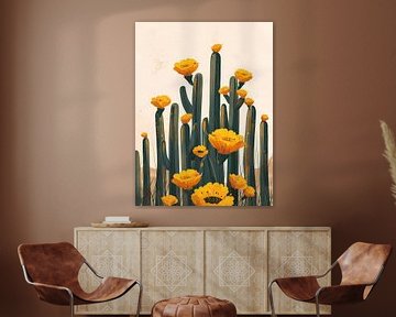 Cactus met gele bloemen van haroulita