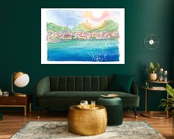 Example of the artwork in a room