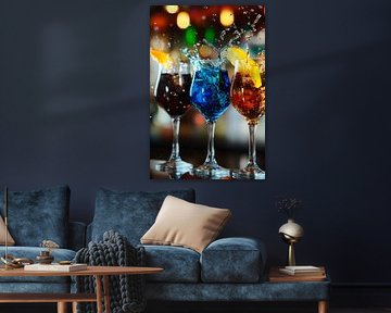 Refreshing cocktails with spritzers by Poster Art Shop