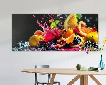 Fruit explosion in vibrant colours by Poster Art Shop