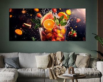 Fruchtige Explosion im Glas – Lebendig und frisch von Poster Art Shop