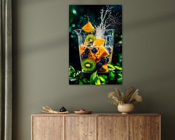 Fruity explosion in a glass - refreshingly fresh by Poster Art Shop