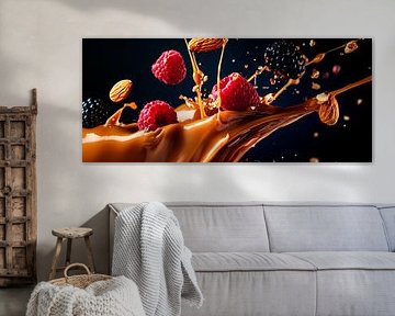 Fruchtige Explosion in Schokolade von Poster Art Shop