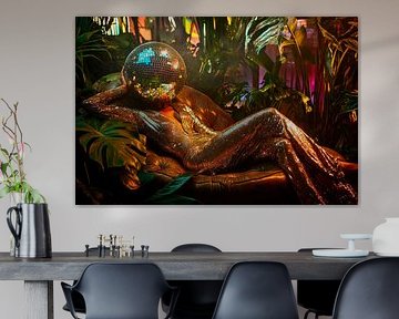 Futuristischer Disco-Look im Dschungel von Poster Art Shop