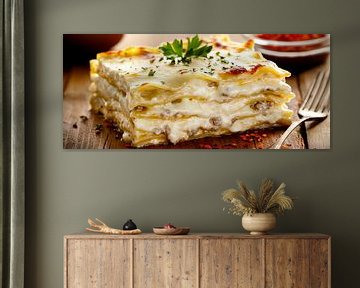 Covered lasagne with herbs - a tasty treat by Poster Art Shop