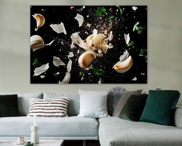 Garlic explosion with fresh herbs by Poster Art Shop