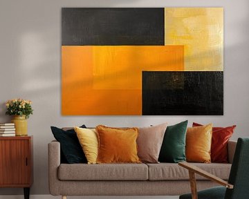 Geel Zwart | Midnight Sun van Modern Collection