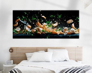 Culinaire chaos met verse ingrediënten van Poster Art Shop