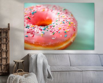 Heerlijke donut met kleurrijke hagelslag van Poster Art Shop