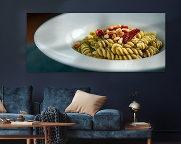 Pasta with pesto and sun-ripened tomatoes by Poster Art Shop