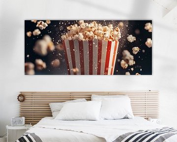 Popcorn explosion from the container - Tasty treat by Poster Art Shop