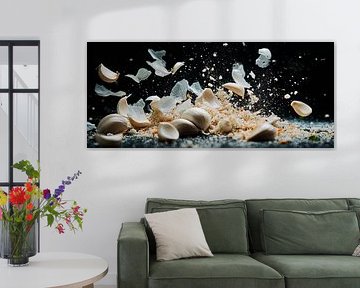 Coques et brisures - Dynamique de la dispersion sur Poster Art Shop