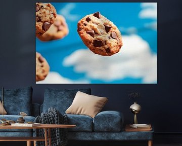 Chocolate biscuits in heaven - delicious treats by Poster Art Shop