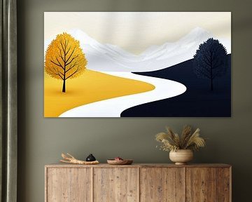 Overgang van herfst naar winter van Frank Heinz