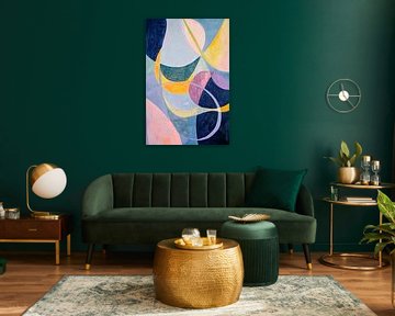 Mélodie de couleurs abstraites - Moderne et vivante sur Poster Art Shop