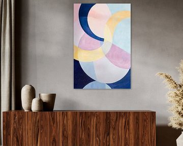 Abstrakte Farbenspiele in sanften Tönen von Poster Art Shop