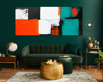 Abstract colour composition in vibrant tones by Poster Art Shop