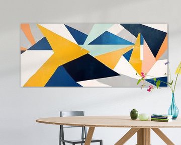 Abstract geometry in bold colours by Poster Art Shop