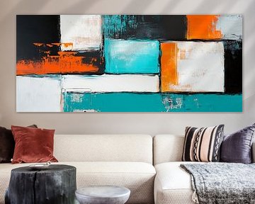 Abstracte compositie in krachtige kleuren van Poster Art Shop
