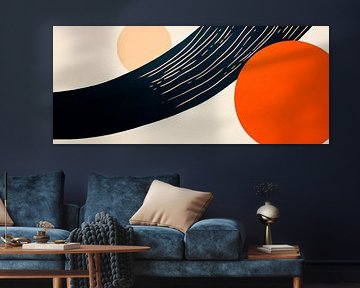 Abstract composition with lines and circles by Poster Art Shop