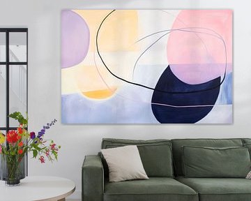 Abstract composition with soft colours by Poster Art Shop