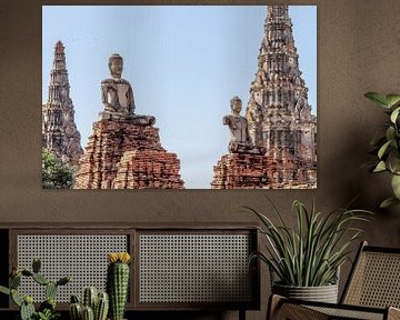Statuen in Ayutthaya von Levent Weber