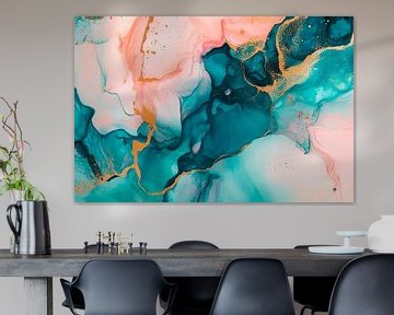 Aquarel in zachte kleuren van Poster Art Shop